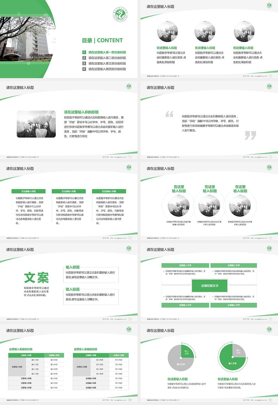 濮阳职业技术学院毕业论文答辩PPT模板下载16:9格式幻灯片预览图2