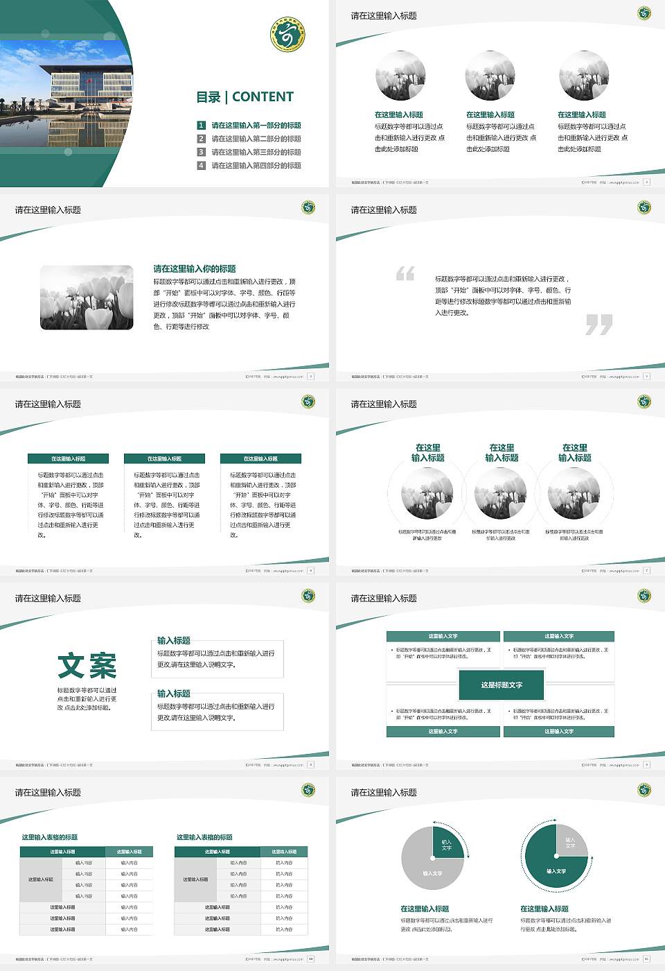 洛阳文化旅游职业学院毕业论文答辩PPT模板下载16:9格式幻灯片预览图2