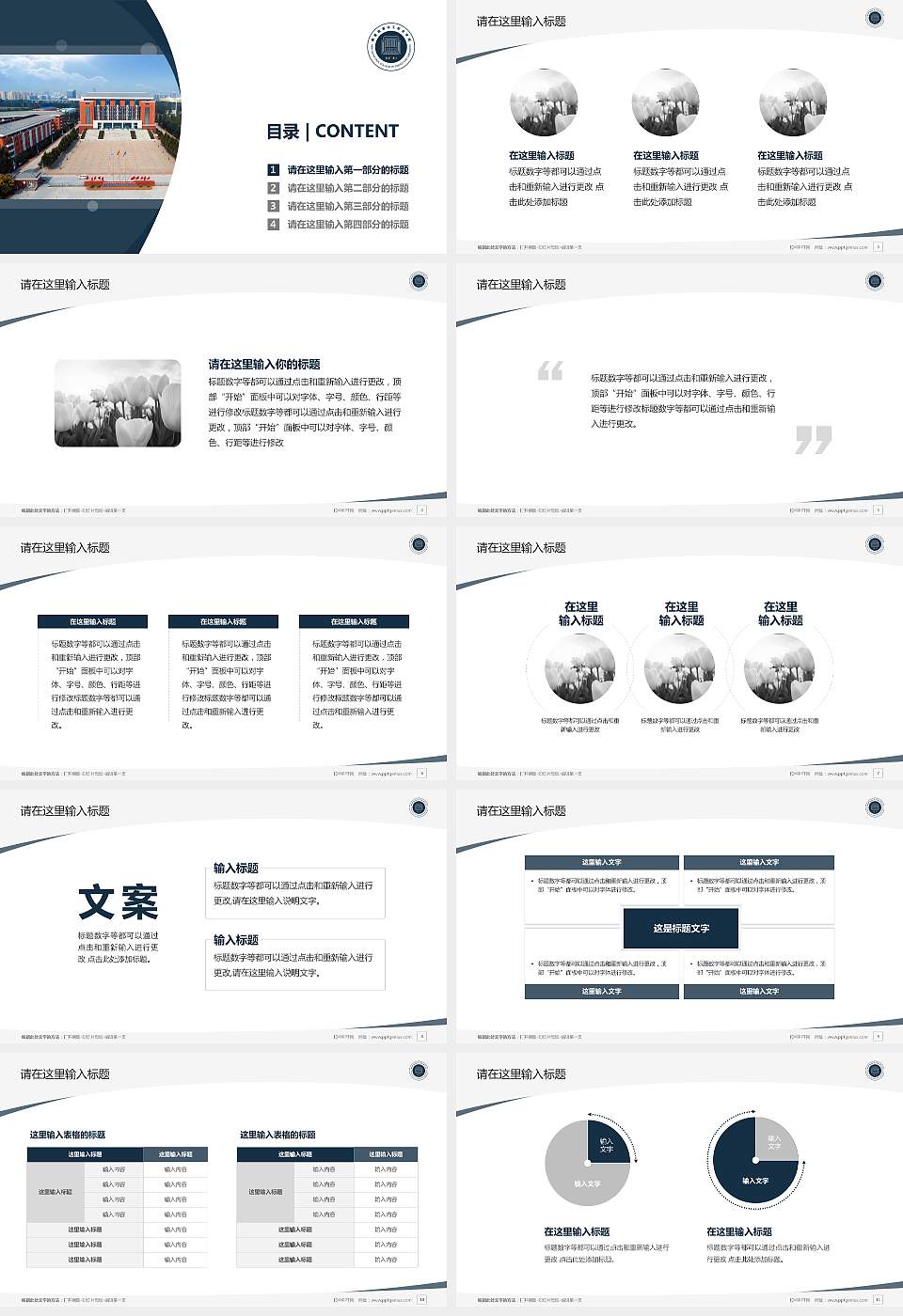 鹤壁能源化工职业学院毕业论文答辩PPT模板下载16:9格式幻灯片预览图2