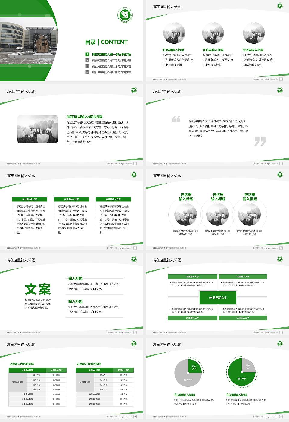 三峡大学毕业论文答辩PPT模板下载16:9格式幻灯片预览图2