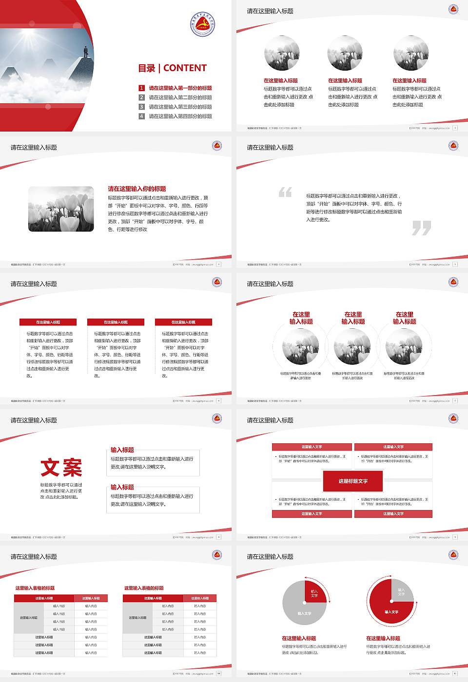 湖南商务职业技术学院毕业论文答辩PPT模板下载16:9格式幻灯片预览图2