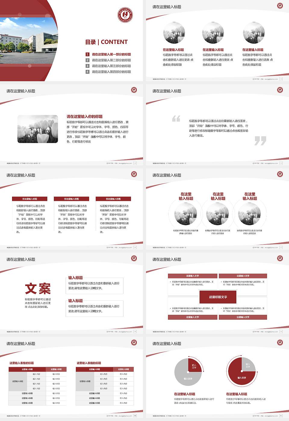 湖南艺术职业学院毕业论文答辩PPT模板下载16:9格式幻灯片预览图2