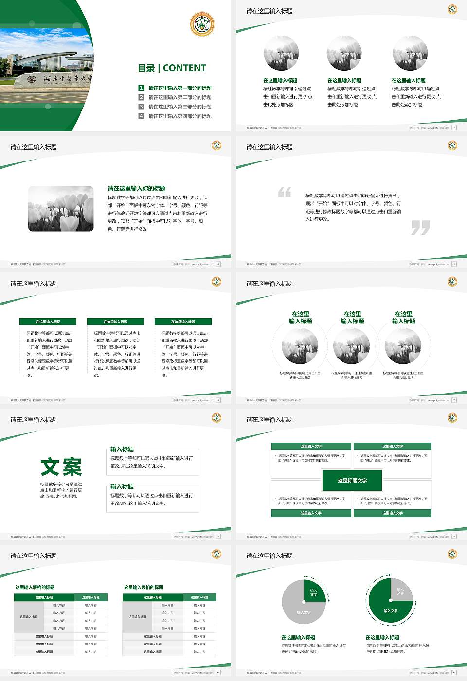 湖南中医药大学湘杏学院毕业论文答辩PPT模板下载16:9格式幻灯片预览图2