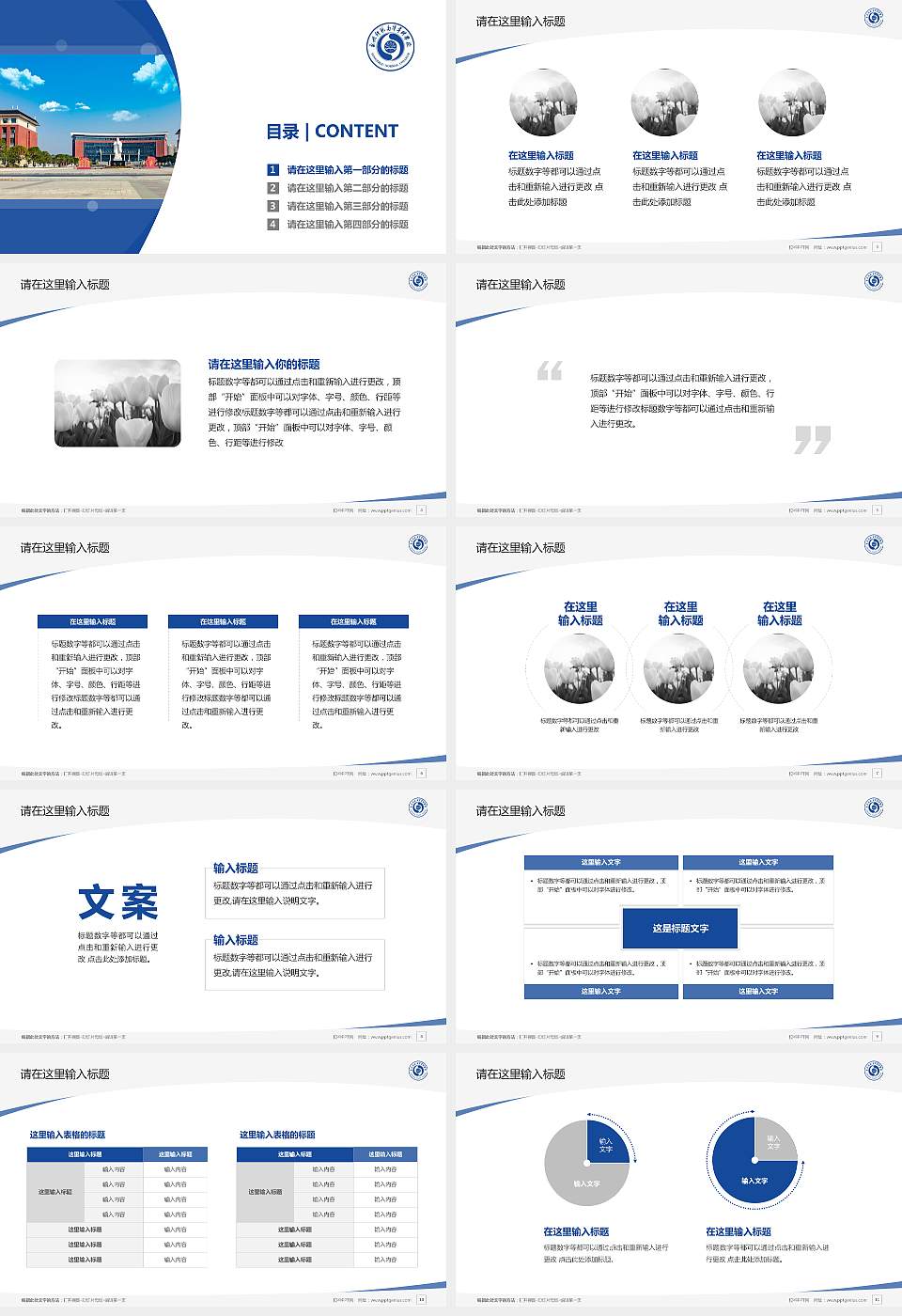 永州师范高等专科学校毕业论文答辩PPT模板下载16:9格式幻灯片预览图2