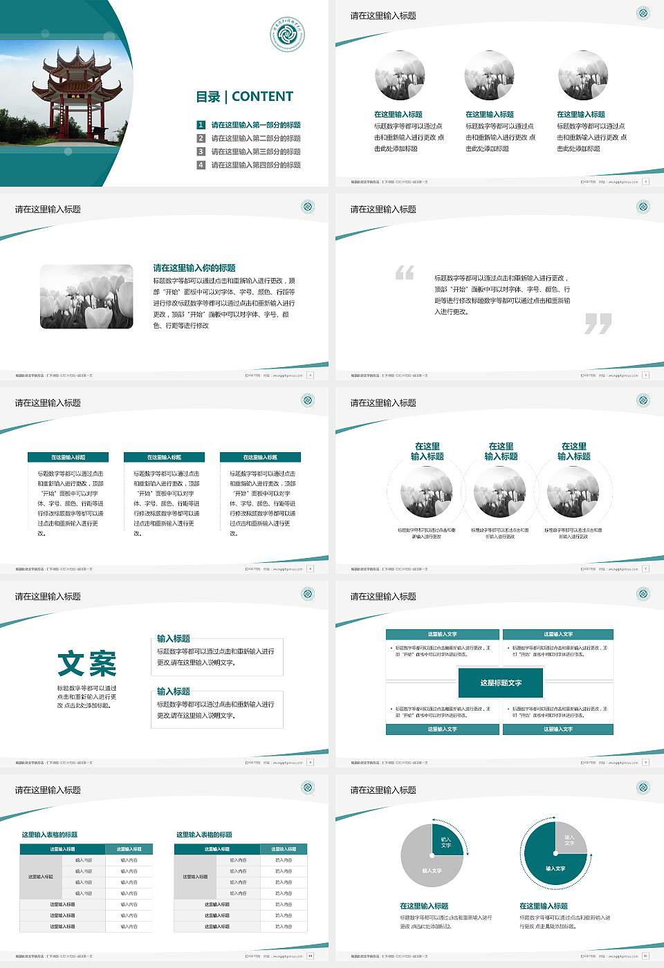 株洲职业技术学院毕业论文答辩PPT模板下载16:9格式幻灯片预览图2