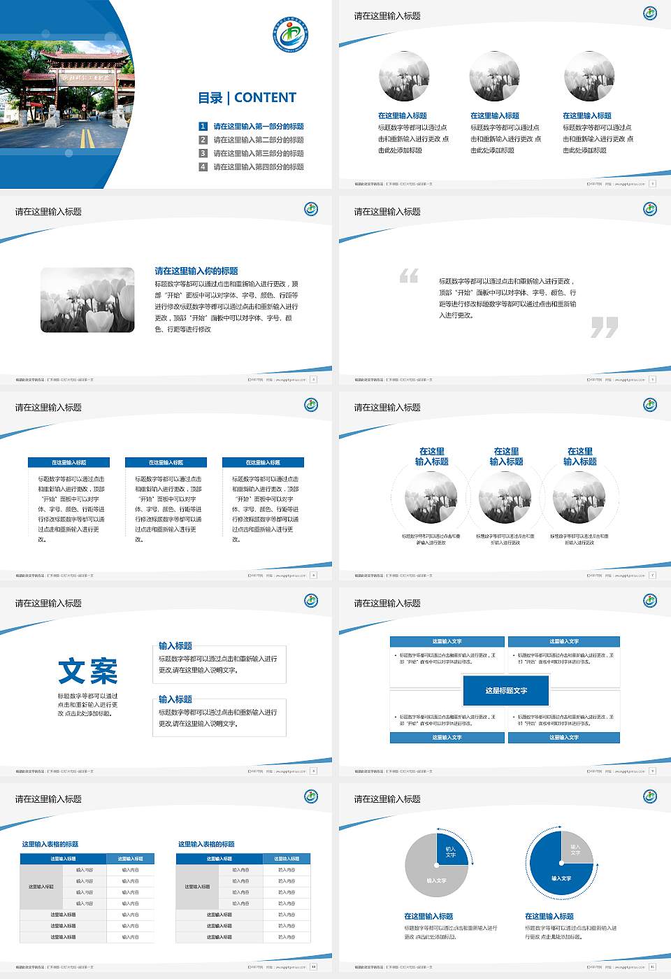 衡阳财经工业职业技术学院毕业论文答辩PPT模板下载16:9格式幻灯片预览图2