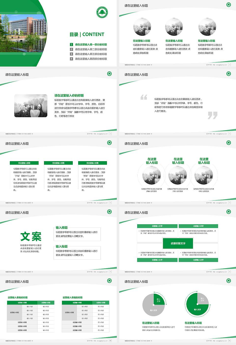 福建林业职业技术学院毕业论文答辩PPT模板下载16:9格式幻灯片预览图2