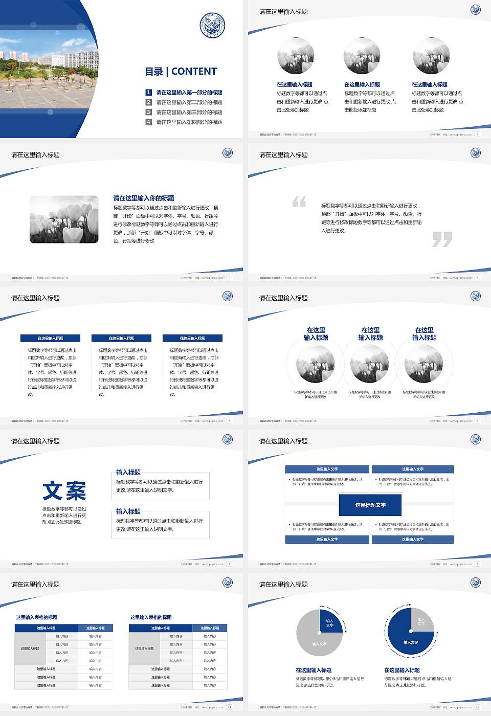 厦门南洋职业学院毕业论文答辩PPT模板下载16:9格式幻灯片预览图2