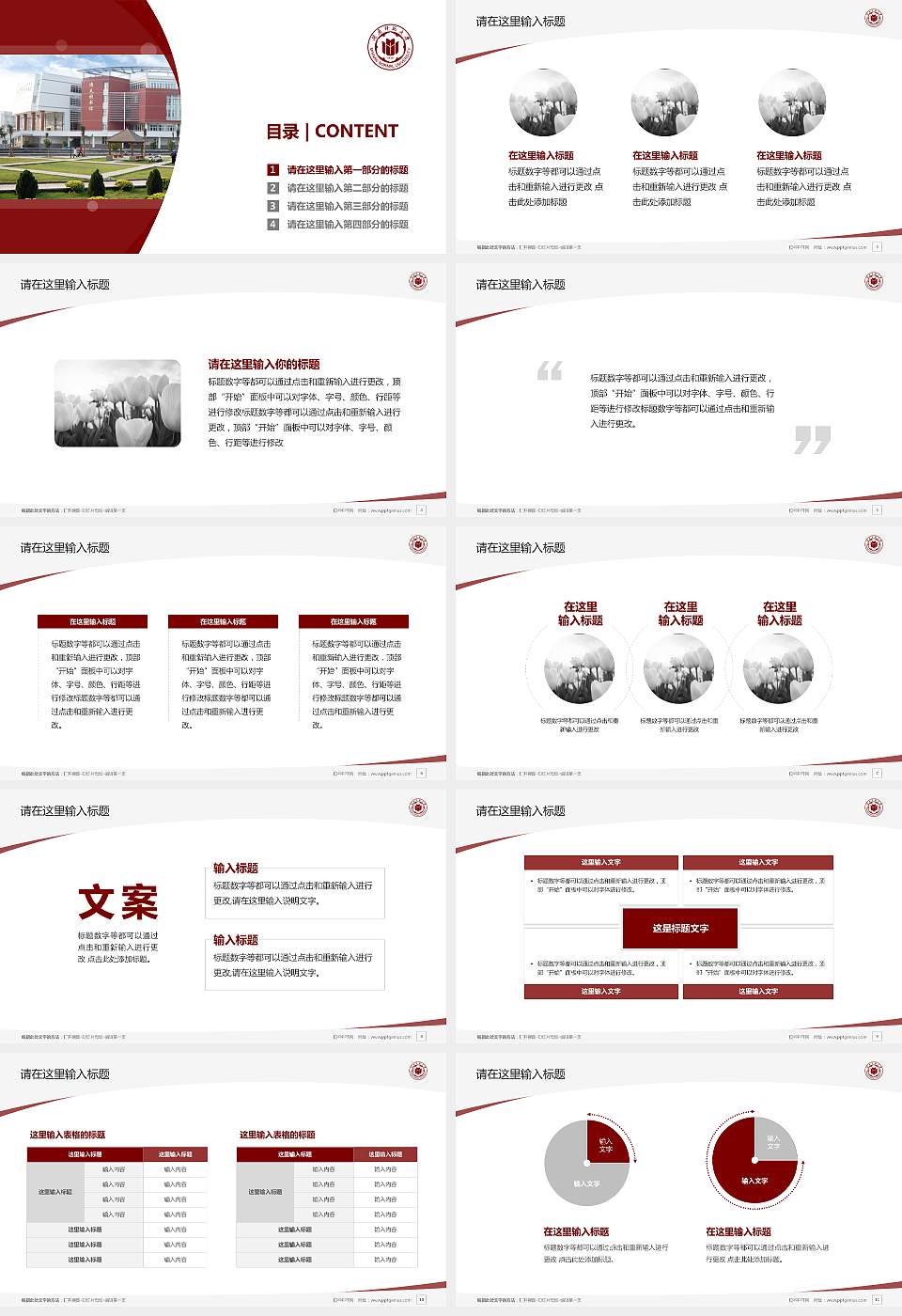 闽南师范大学毕业论文答辩PPT模板下载16:9格式幻灯片预览图2