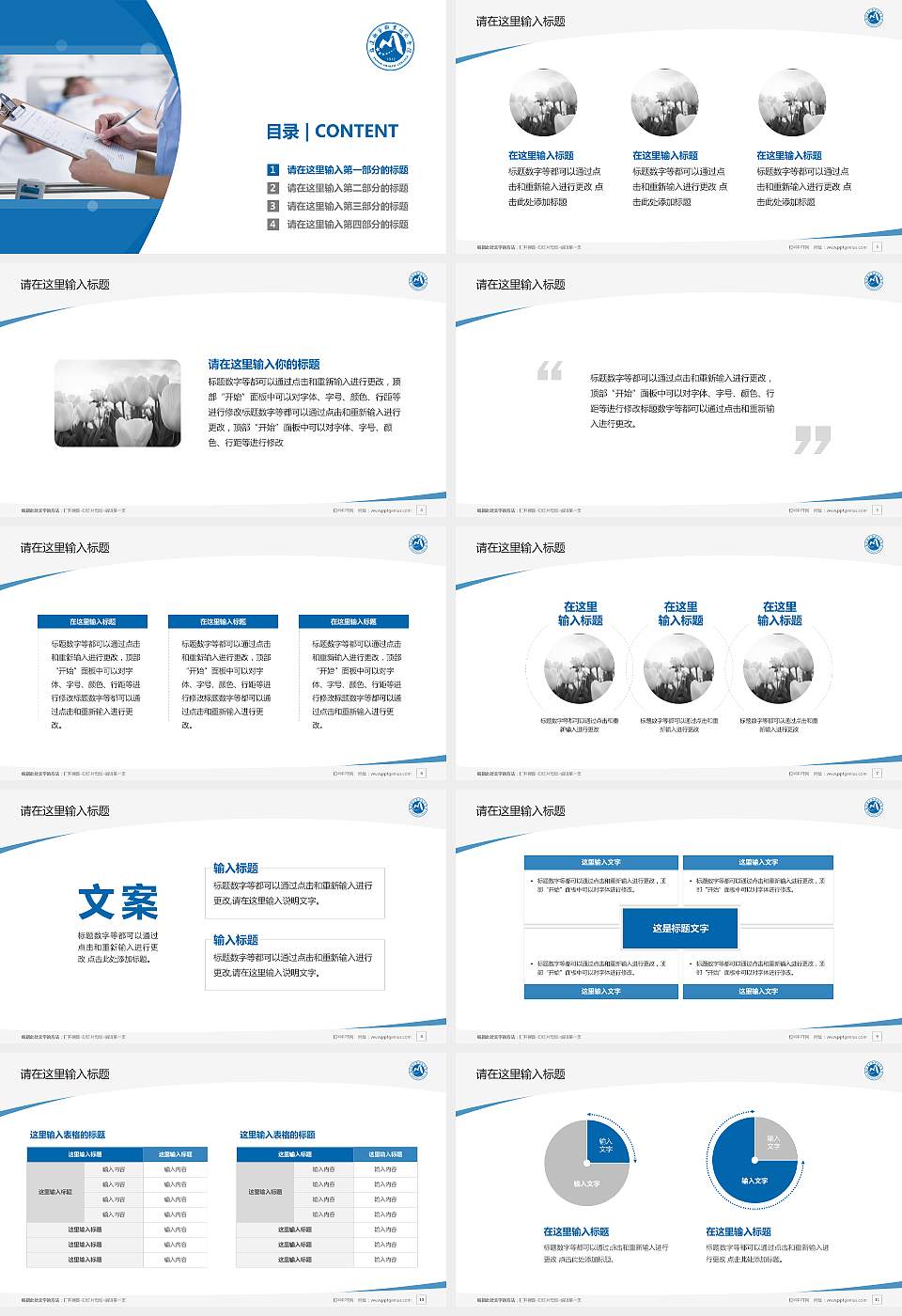 福建卫生职业技术学院毕业论文答辩PPT模板下载16:9格式幻灯片预览图2