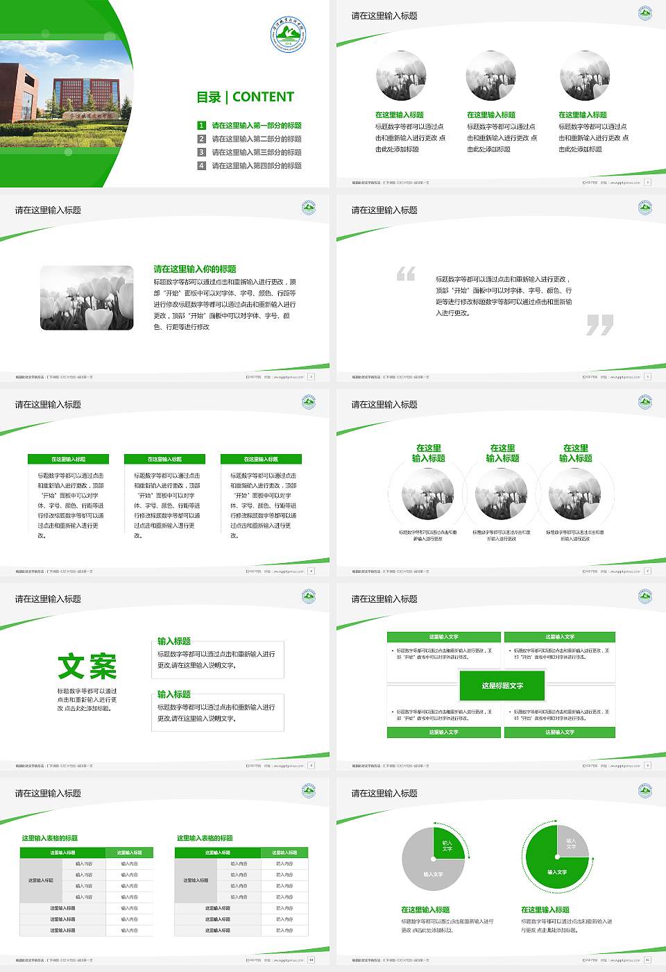 平凉职业技术学院毕业论文答辩PPT模板下载16:9格式幻灯片预览图2