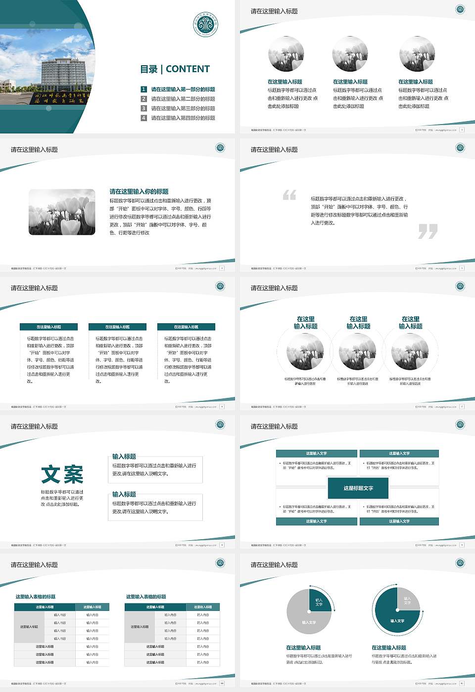 闽江师范高等专科学校毕业论文答辩PPT模板下载16:9格式幻灯片预览图2