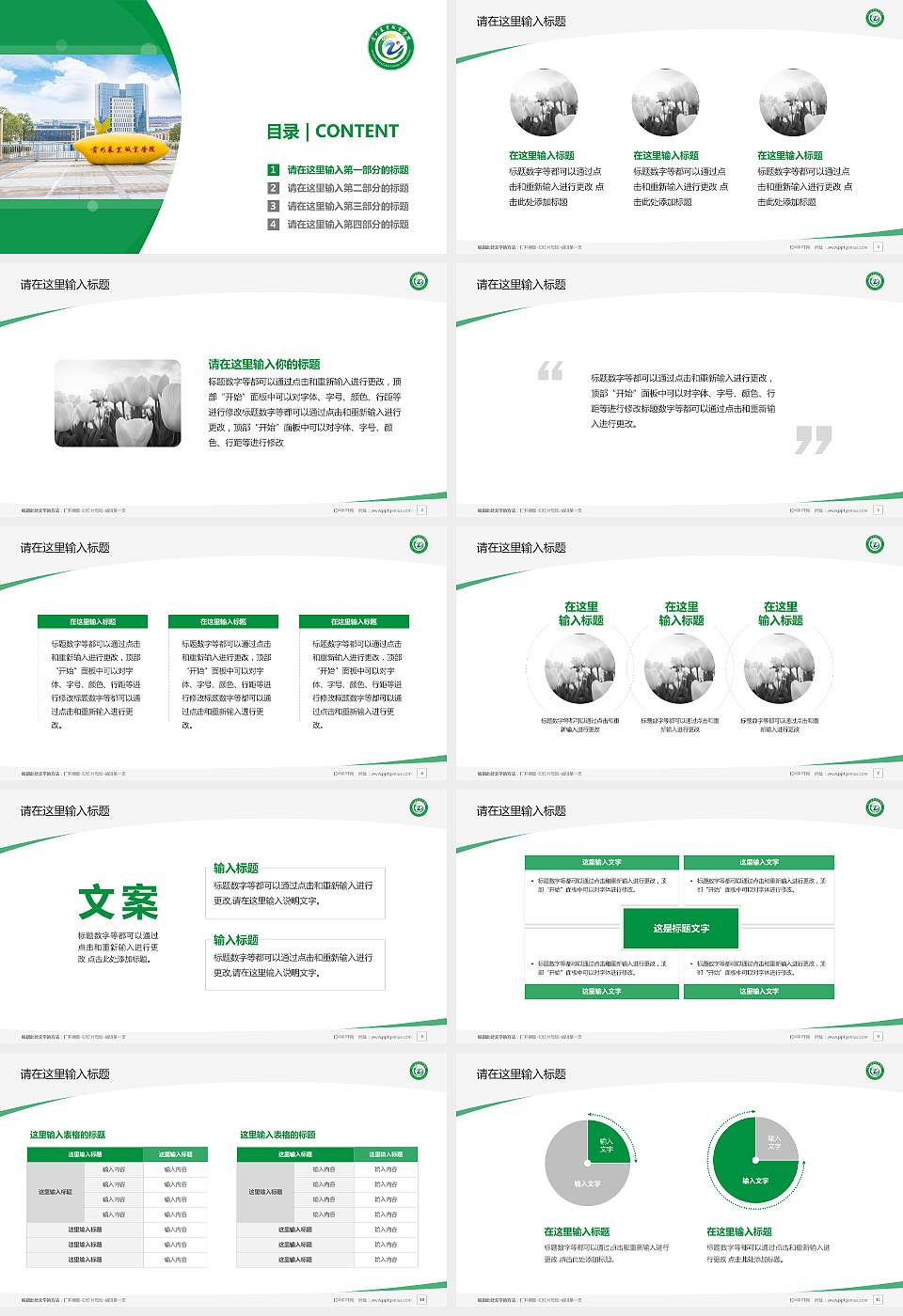 贵州农业职业学院毕业论文答辩PPT模板下载16:9格式幻灯片预览图2