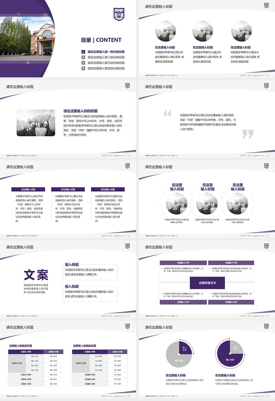 贵州护理职业技术学院毕业论文答辩PPT模板下载16:9格式幻灯片预览图2