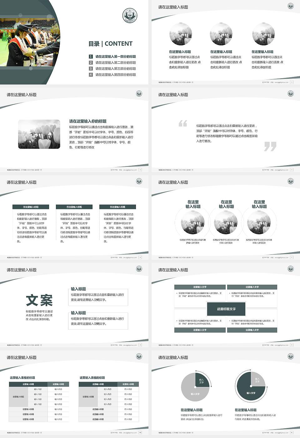 西藏警官高等专科学校毕业论文答辩PPT模板下载16:9格式幻灯片预览图2