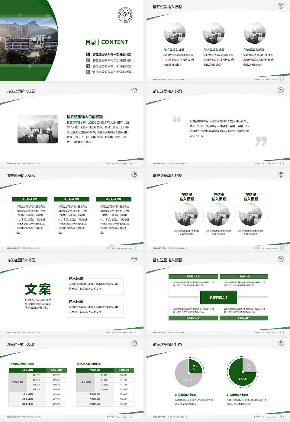 铜仁职业技术学院毕业论文答辩PPT模板下载16:9格式幻灯片预览图2