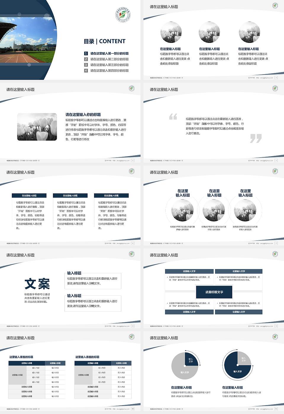 黔南民族师范学院毕业论文答辩PPT模板下载16:9格式幻灯片预览图2