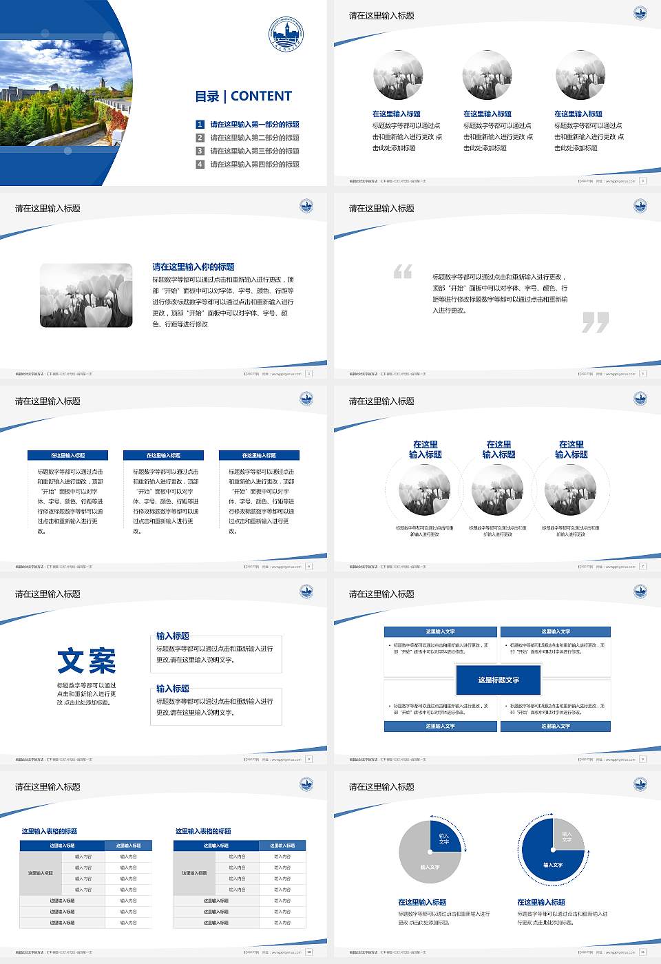 大连东软信息学院毕业论文答辩PPT模板下载16:9格式幻灯片预览图2