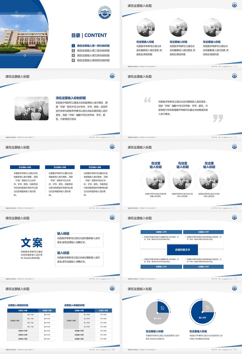 沈阳科技学院毕业论文答辩PPT模板下载16:9格式幻灯片预览图2