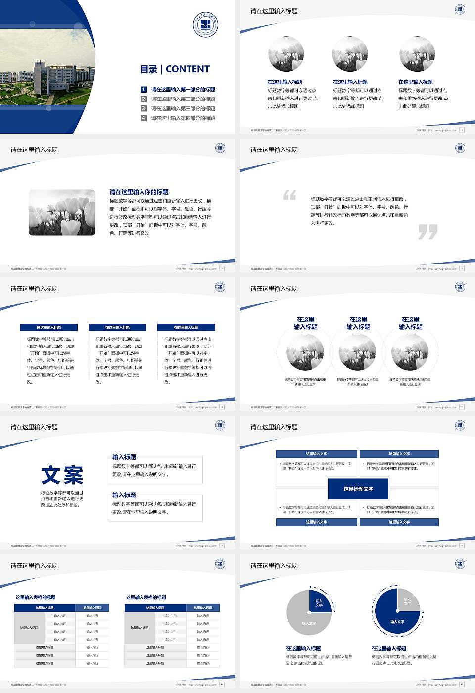重庆工业职业技术学院毕业论文答辩PPT模板下载16:9格式幻灯片预览图2