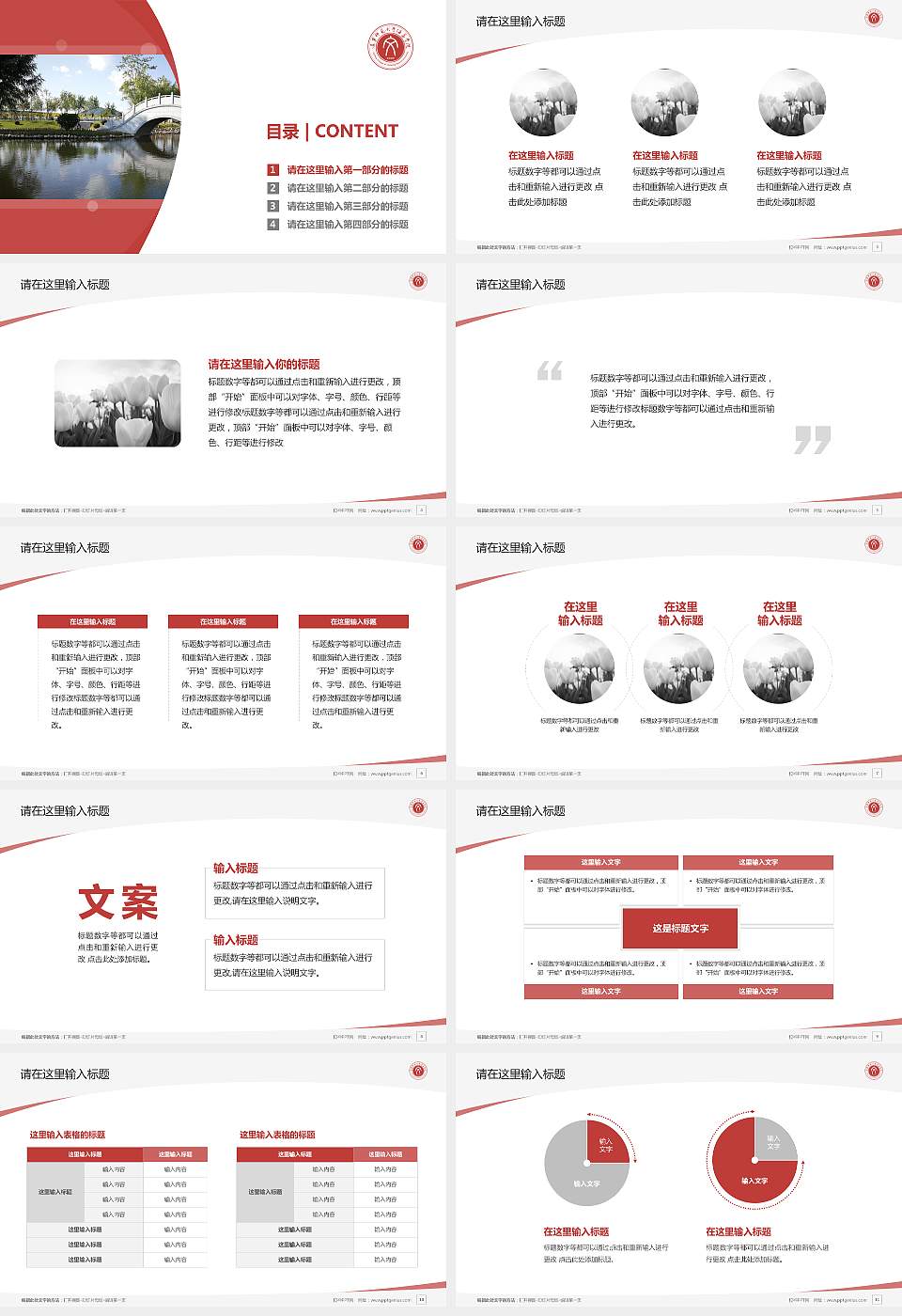 辽宁师范大学海华学院毕业论文答辩PPT模板下载16:9格式幻灯片预览图2