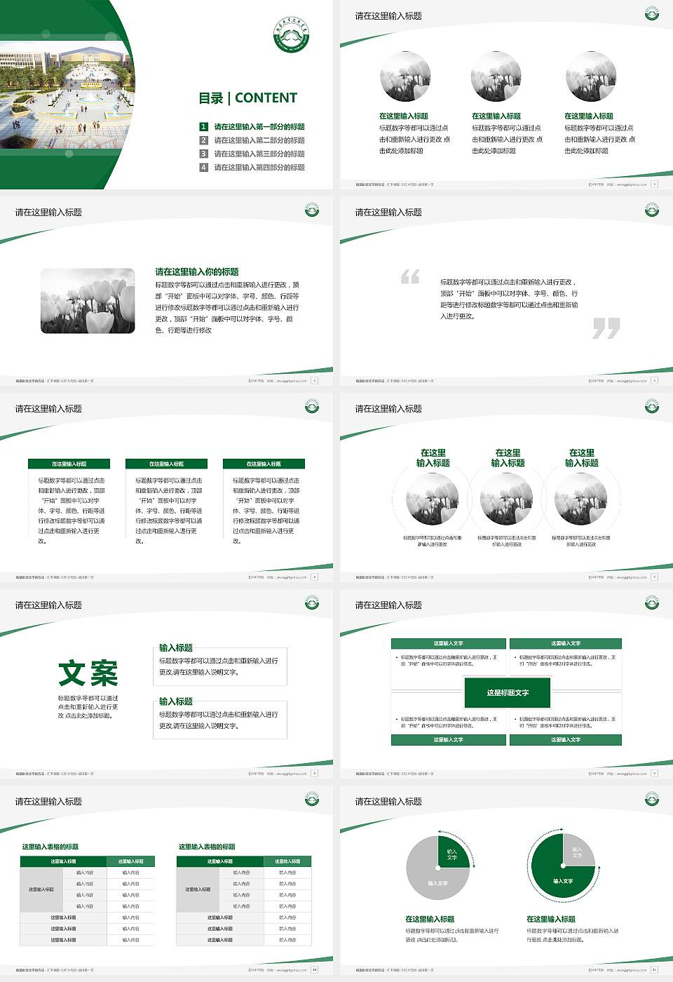 榆林职业技术学院毕业论文答辩PPT模板下载16:9格式幻灯片预览图2