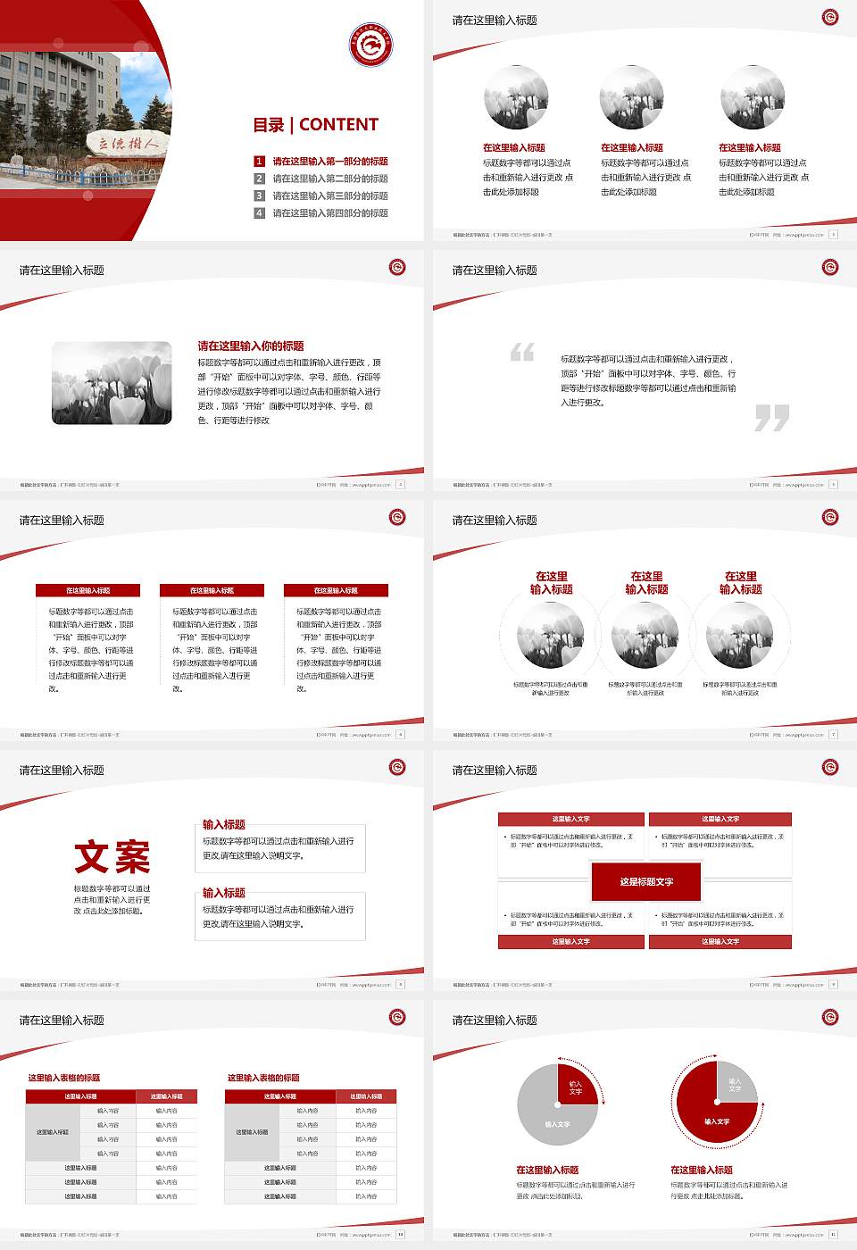 青海柴达木职业技术学院毕业论文答辩PPT模板下载16:9格式幻灯片预览图2