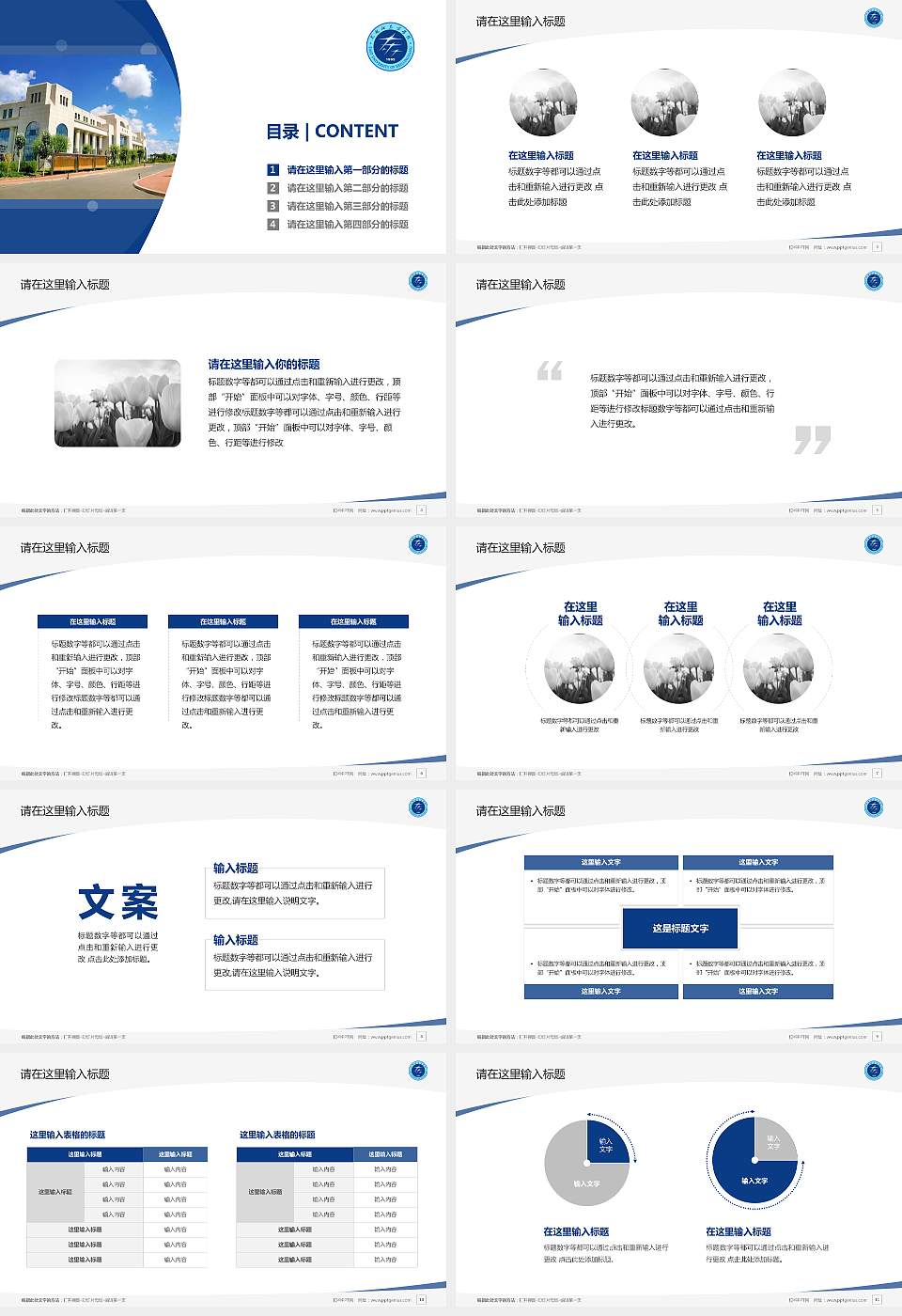 黑龙江东方学院毕业论文答辩PPT模板下载16:9格式幻灯片预览图2