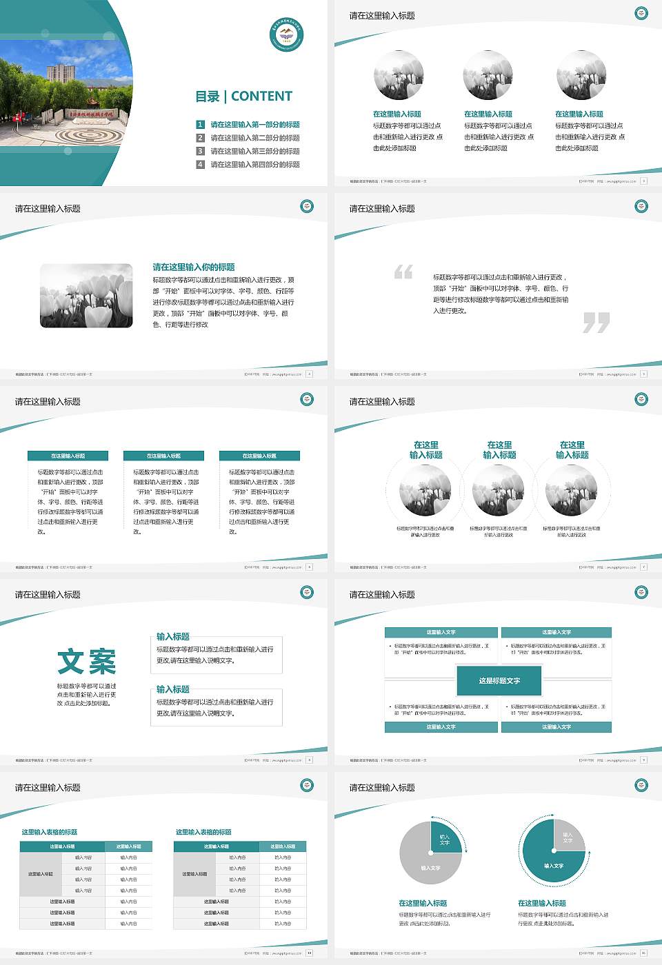 青海农牧科技职业学院毕业论文答辩PPT模板下载16:9格式幻灯片预览图2