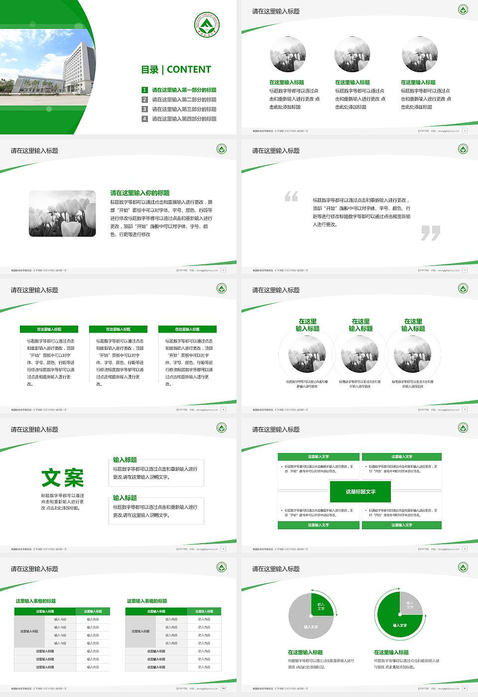 东北林业大学毕业论文答辩PPT模板下载16:9格式幻灯片预览图2