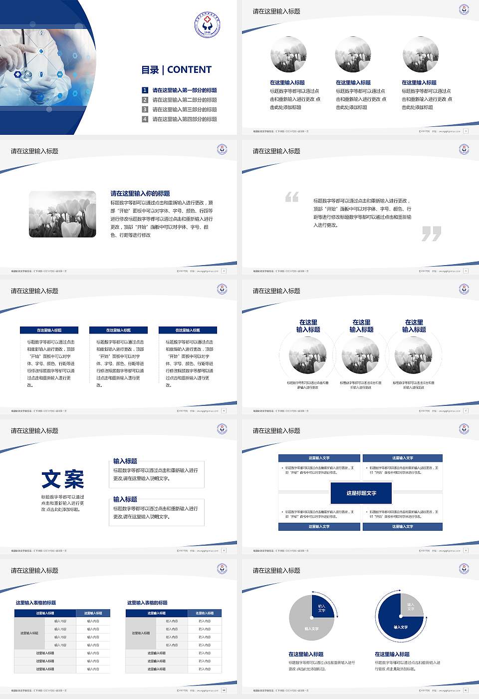 青海卫生职业技术学院毕业论文答辩PPT模板下载16:9格式幻灯片预览图2