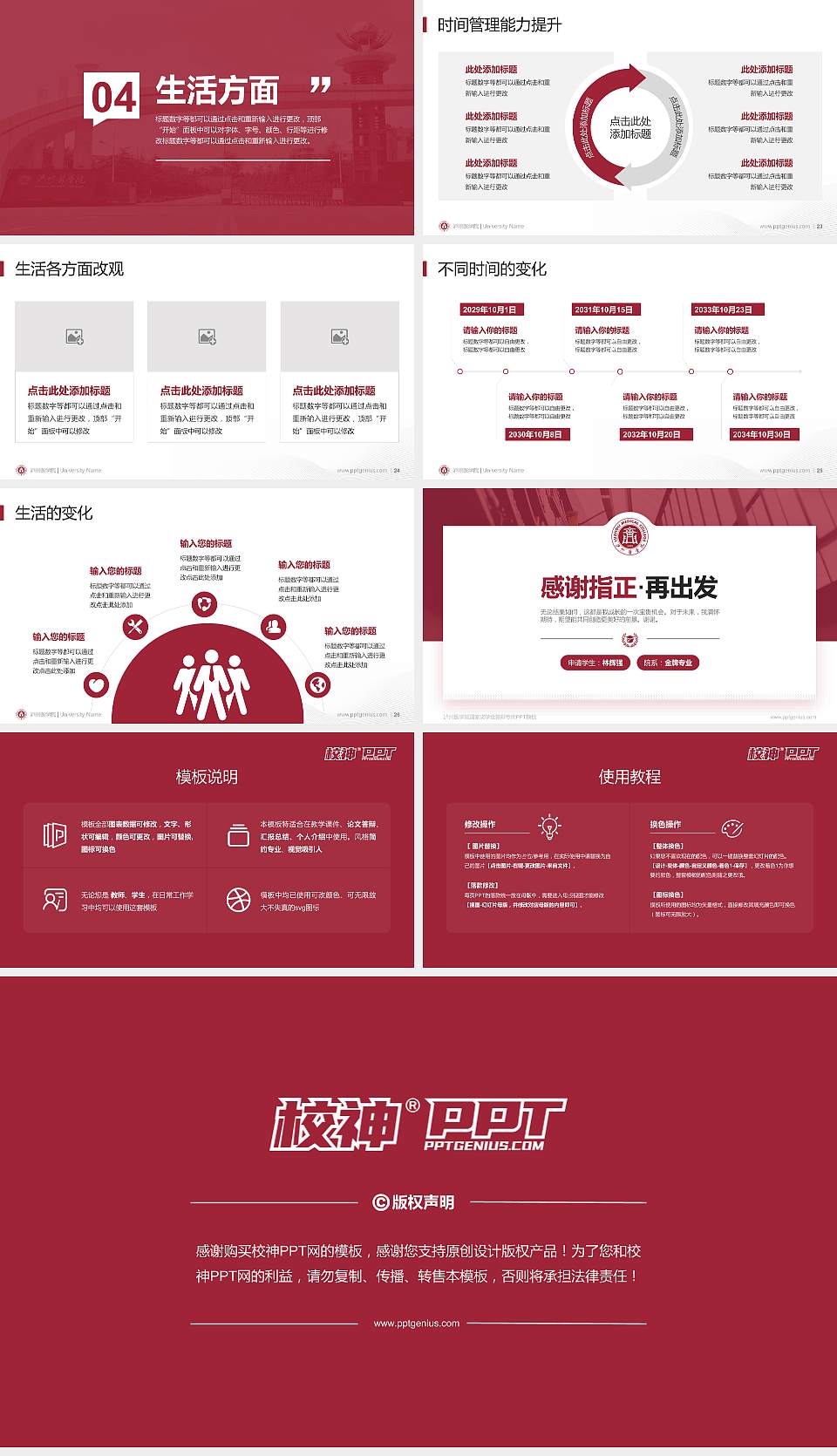 泸州医学院专用国家奖学金答辩PPT模板16:9格式幻灯片预览图4