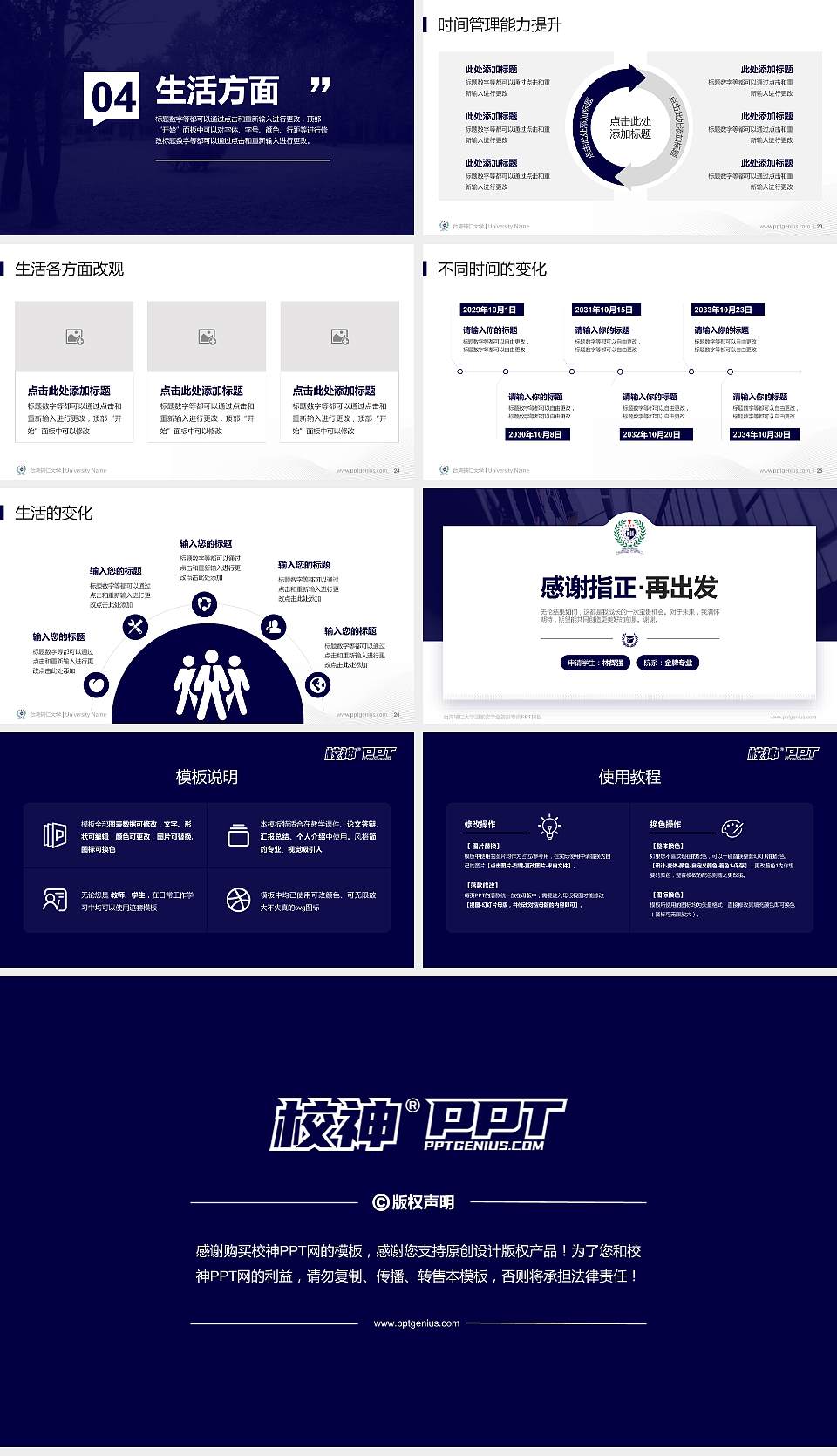 台湾辅仁大学专用国家奖学金答辩PPT模板16:9格式幻灯片预览图4