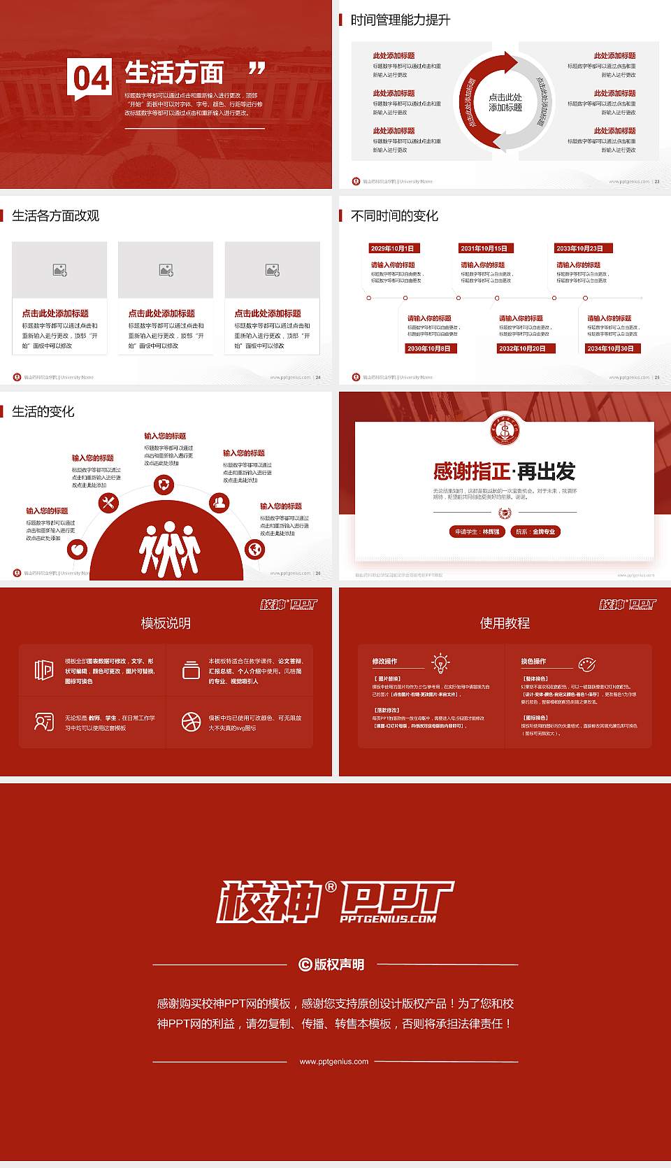 眉山药科职业学院专用国家奖学金答辩PPT模板16:9格式幻灯片预览图4