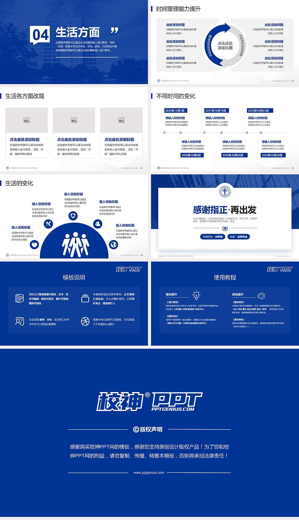 首都医科大学专用国家奖学金答辩PPT模板16:9格式幻灯片预览图4