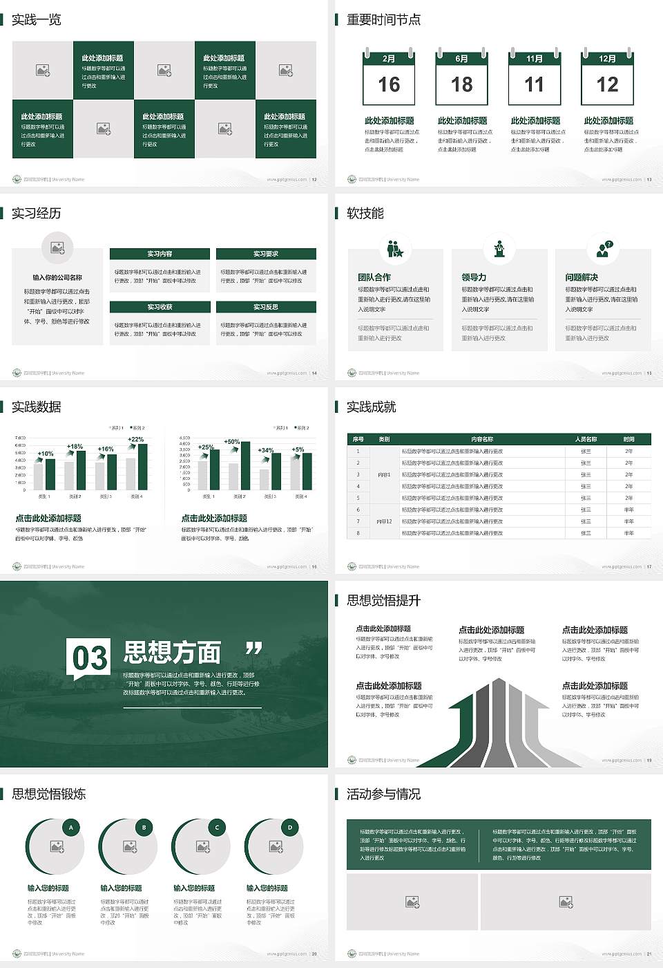 四川旅游学院专用国家奖学金答辩PPT模板16:9格式幻灯片预览图3