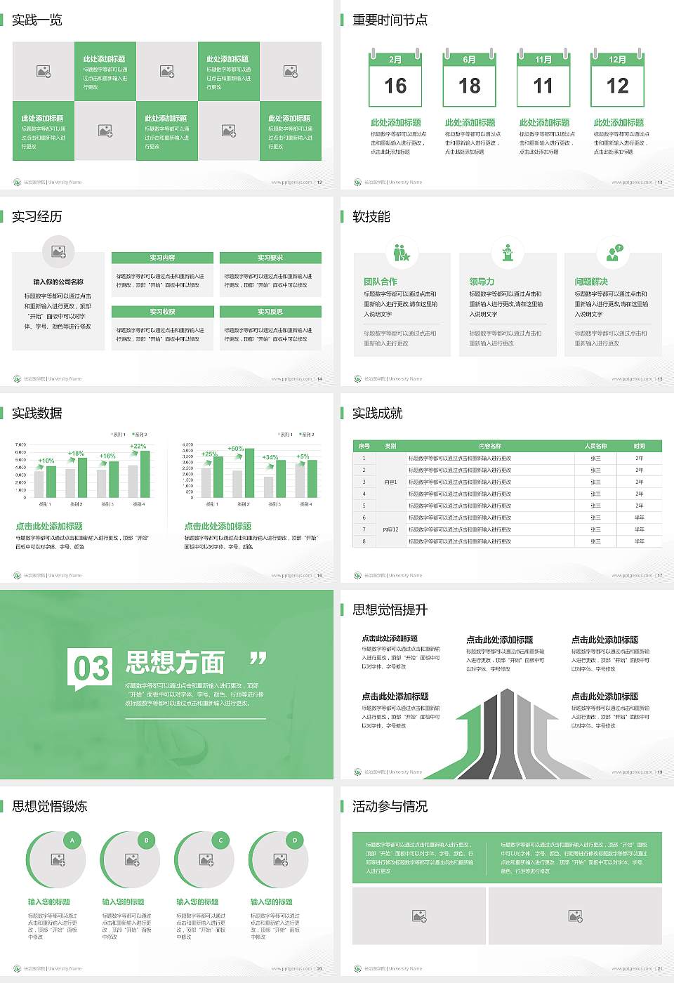 长治医学院专用国家奖学金答辩PPT模板16:9格式幻灯片预览图3