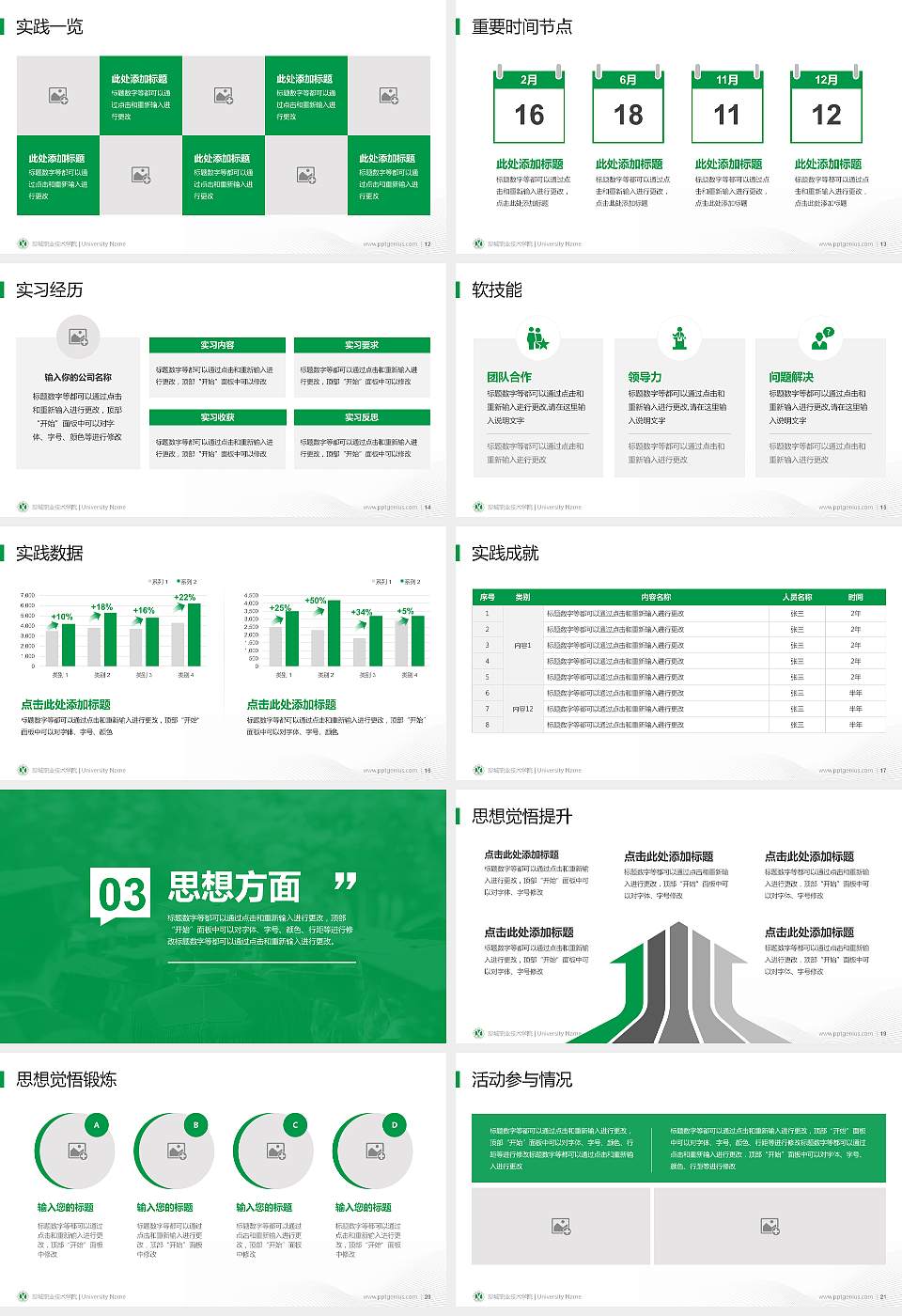 聊城职业技术学院专用国家奖学金答辩PPT模板16:9格式幻灯片预览图3