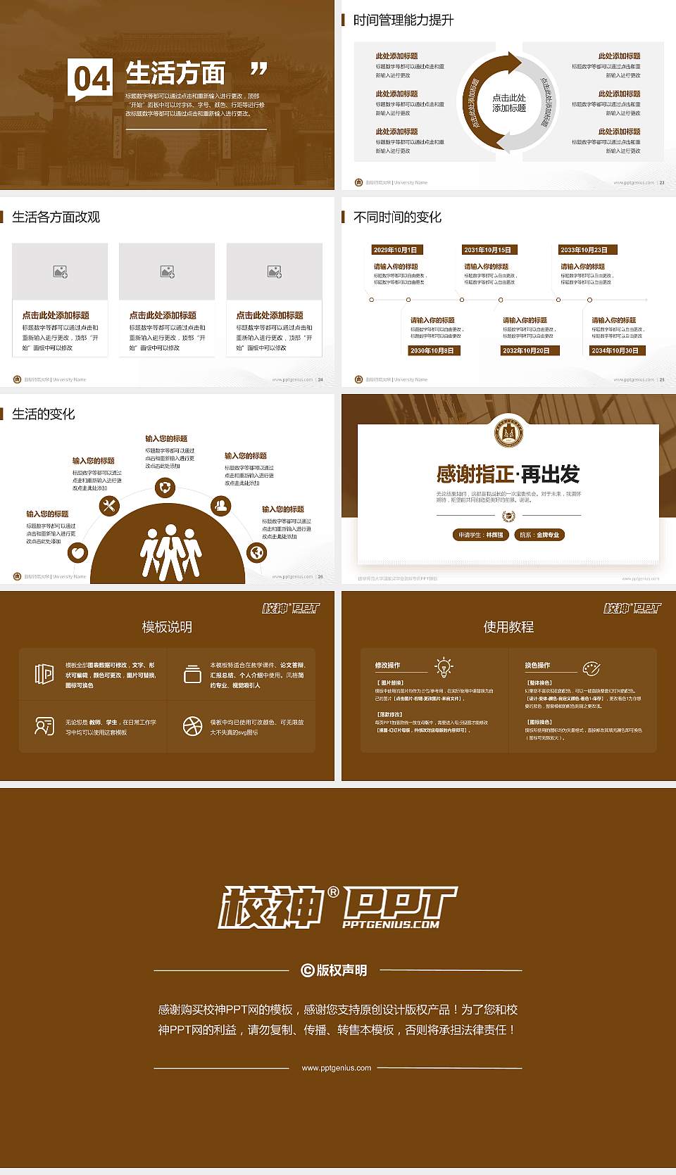 曲阜师范大学专用国家奖学金答辩PPT模板16:9格式幻灯片预览图4