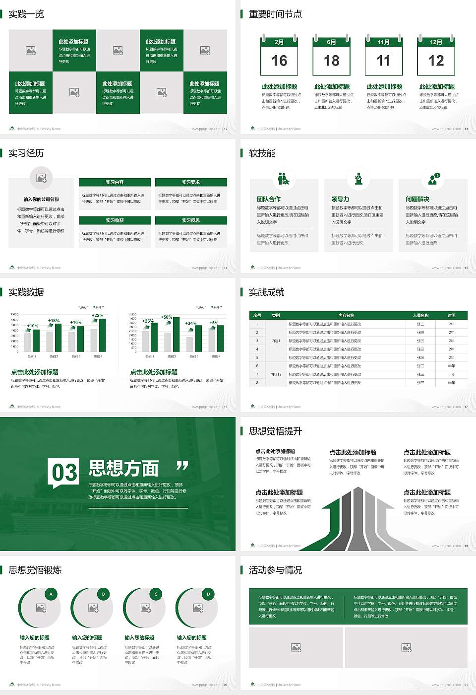 中央美术学院专用国家奖学金答辩PPT模板16:9格式幻灯片预览图3