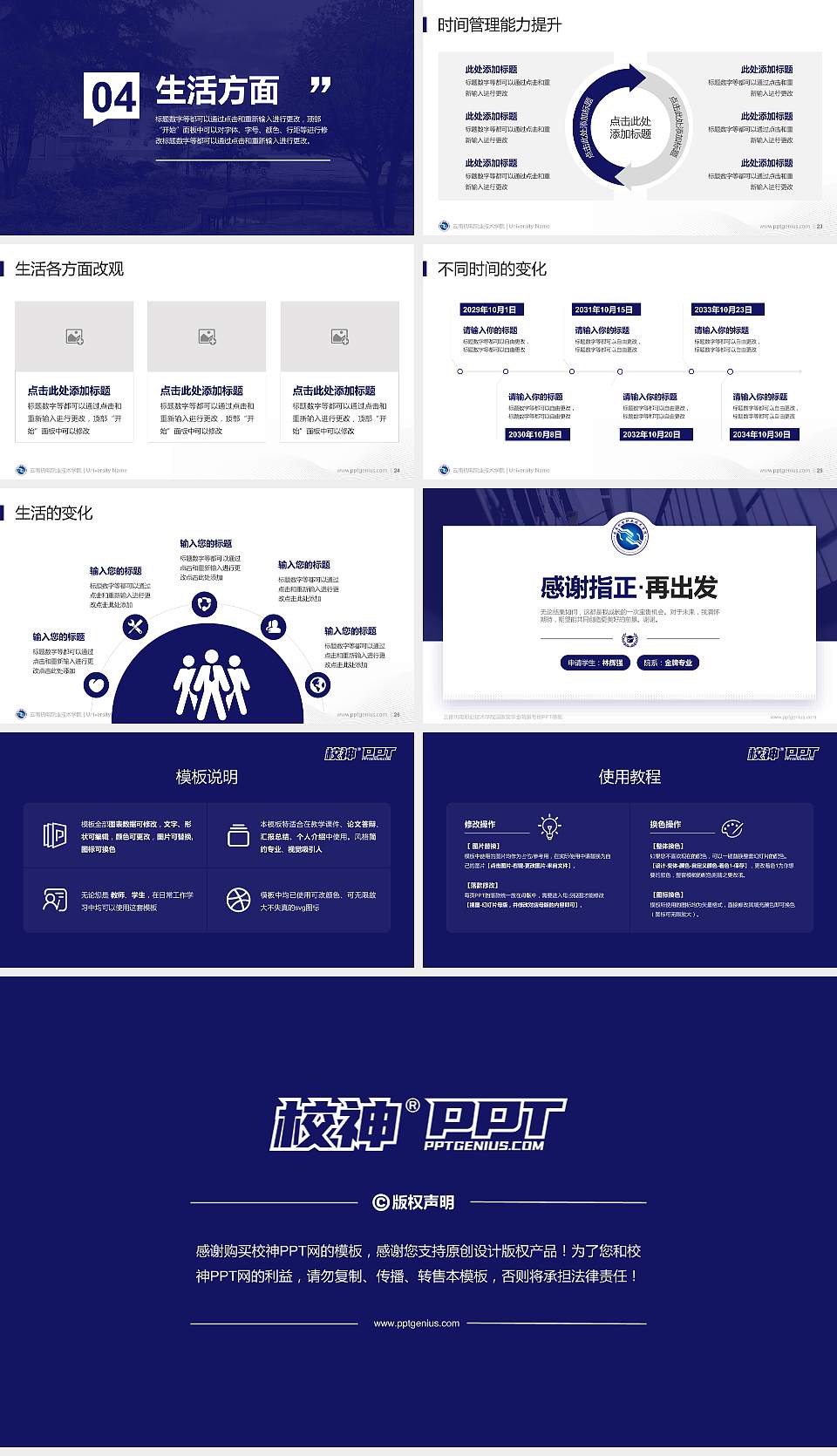 云南机电职业技术学院专用国家奖学金答辩PPT模板16:9格式幻灯片预览图4