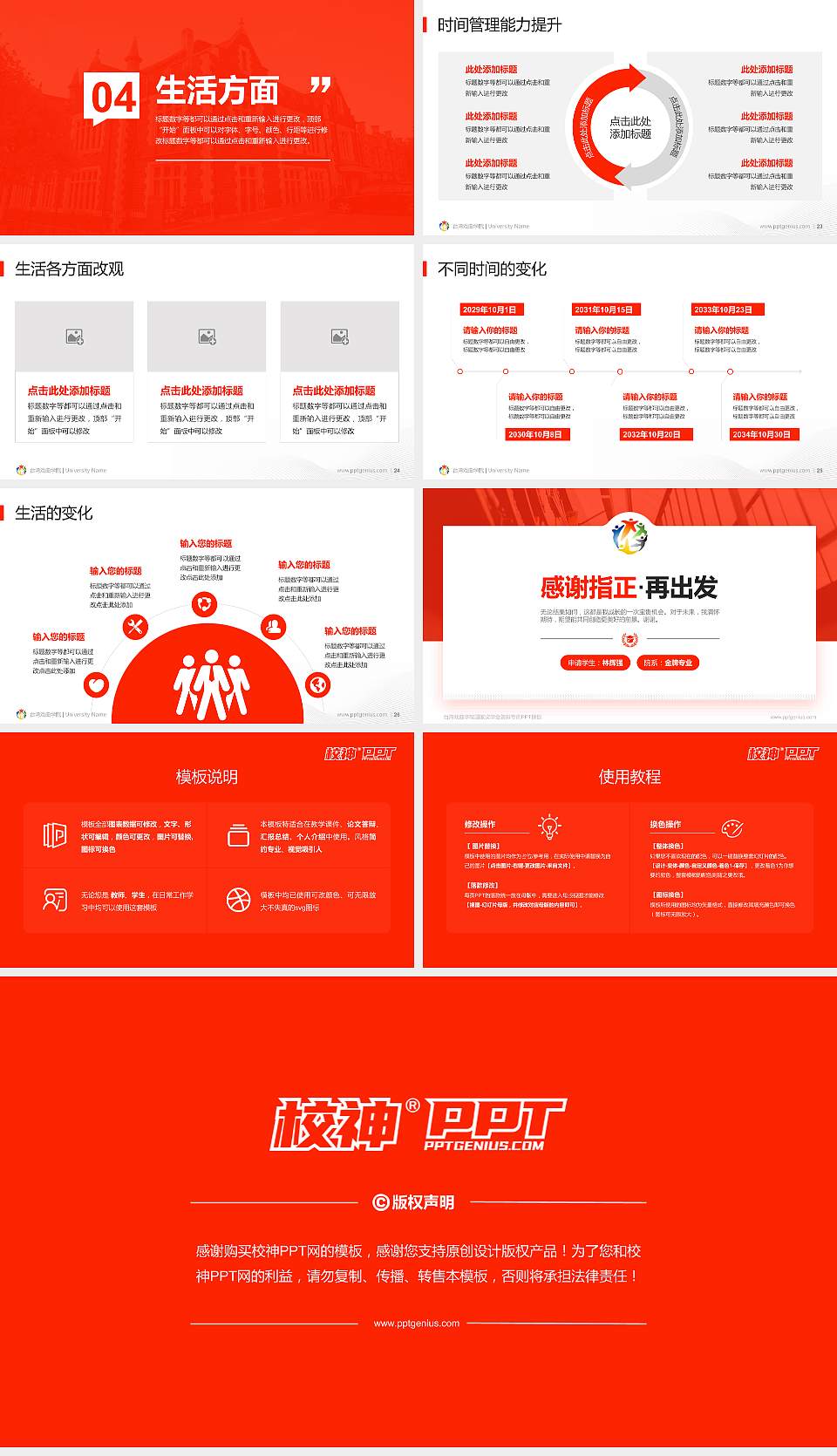台湾戏曲学院专用国家奖学金答辩PPT模板16:9格式幻灯片预览图4