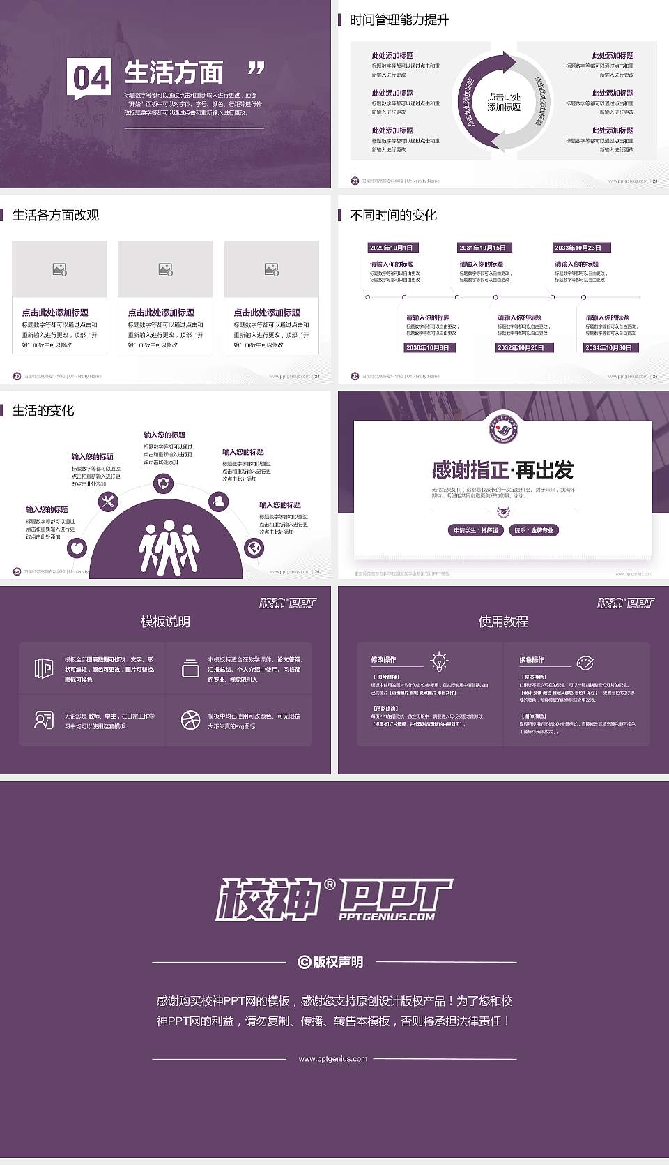 阳泉师范高等专科学校专用国家奖学金答辩PPT模板16:9格式幻灯片预览图4