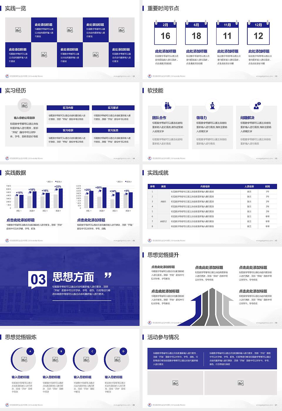 克孜勒苏职业技术学院专用国家奖学金答辩PPT模板16:9格式幻灯片预览图3