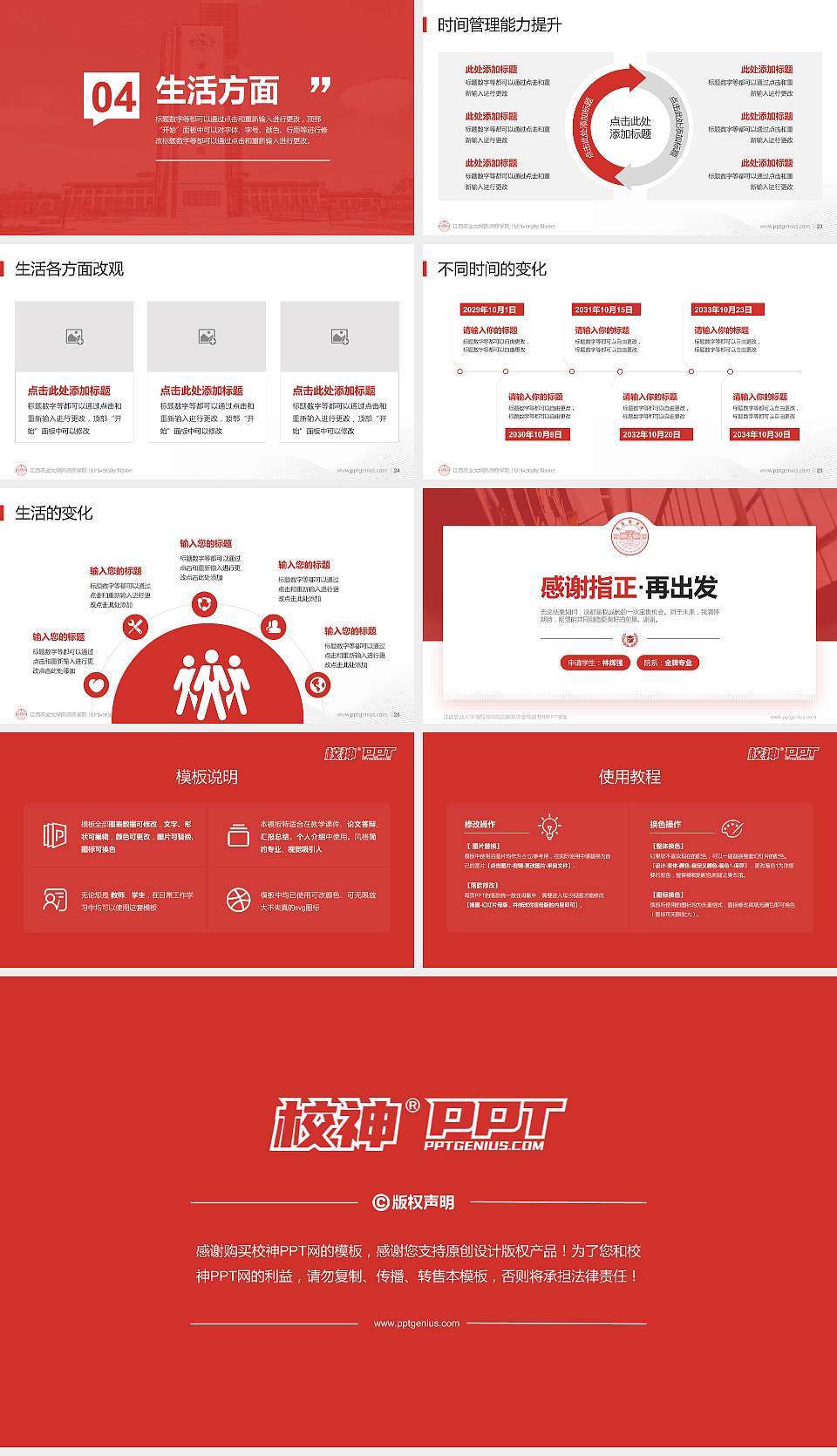 江西农业大学南昌商学院专用国家奖学金答辩PPT模板16:9格式幻灯片预览图4