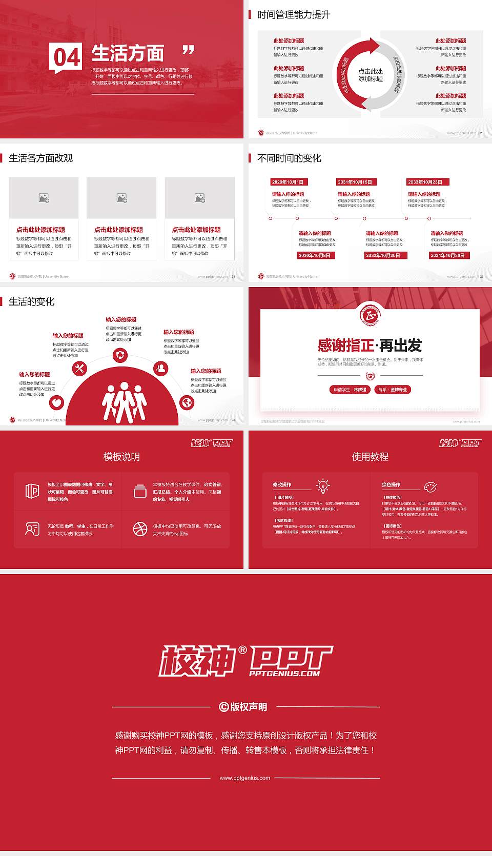 洛阳职业技术学院专用国家奖学金答辩PPT模板16:9格式幻灯片预览图4