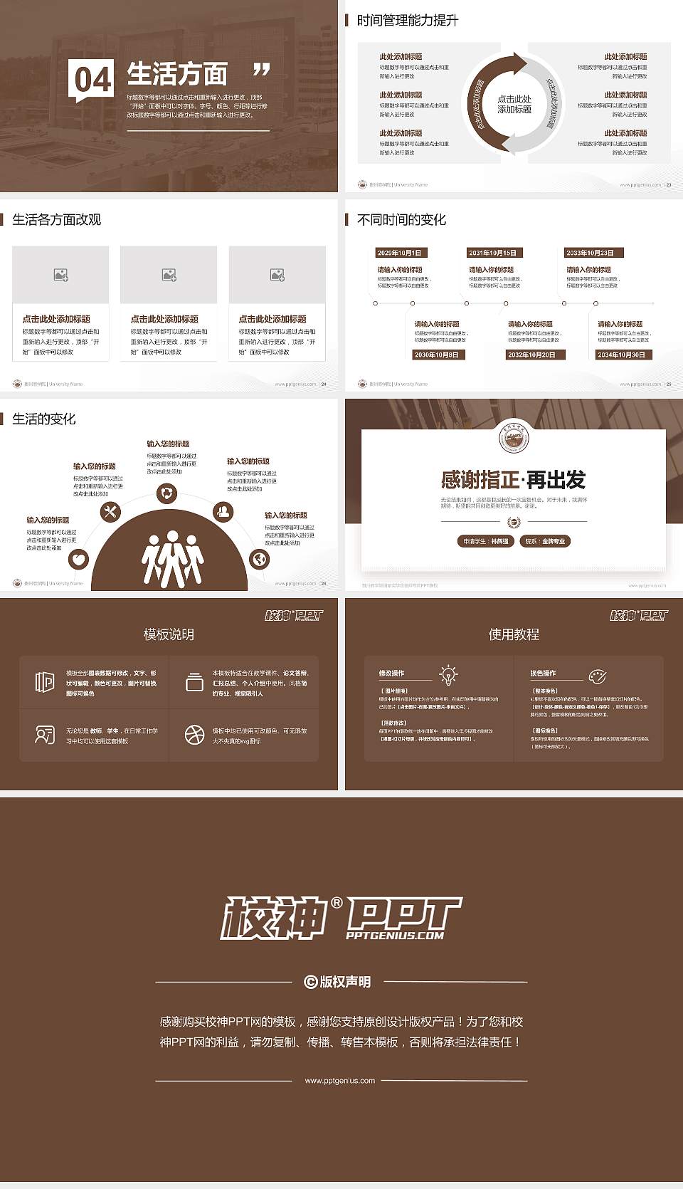 贵州商学院专用国家奖学金答辩PPT模板16:9格式幻灯片预览图4