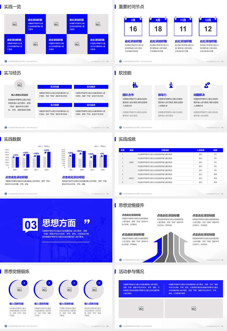 兰州资源环境职业技术学院专用国家奖学金答辩PPT模板16:9格式幻灯片预览图3