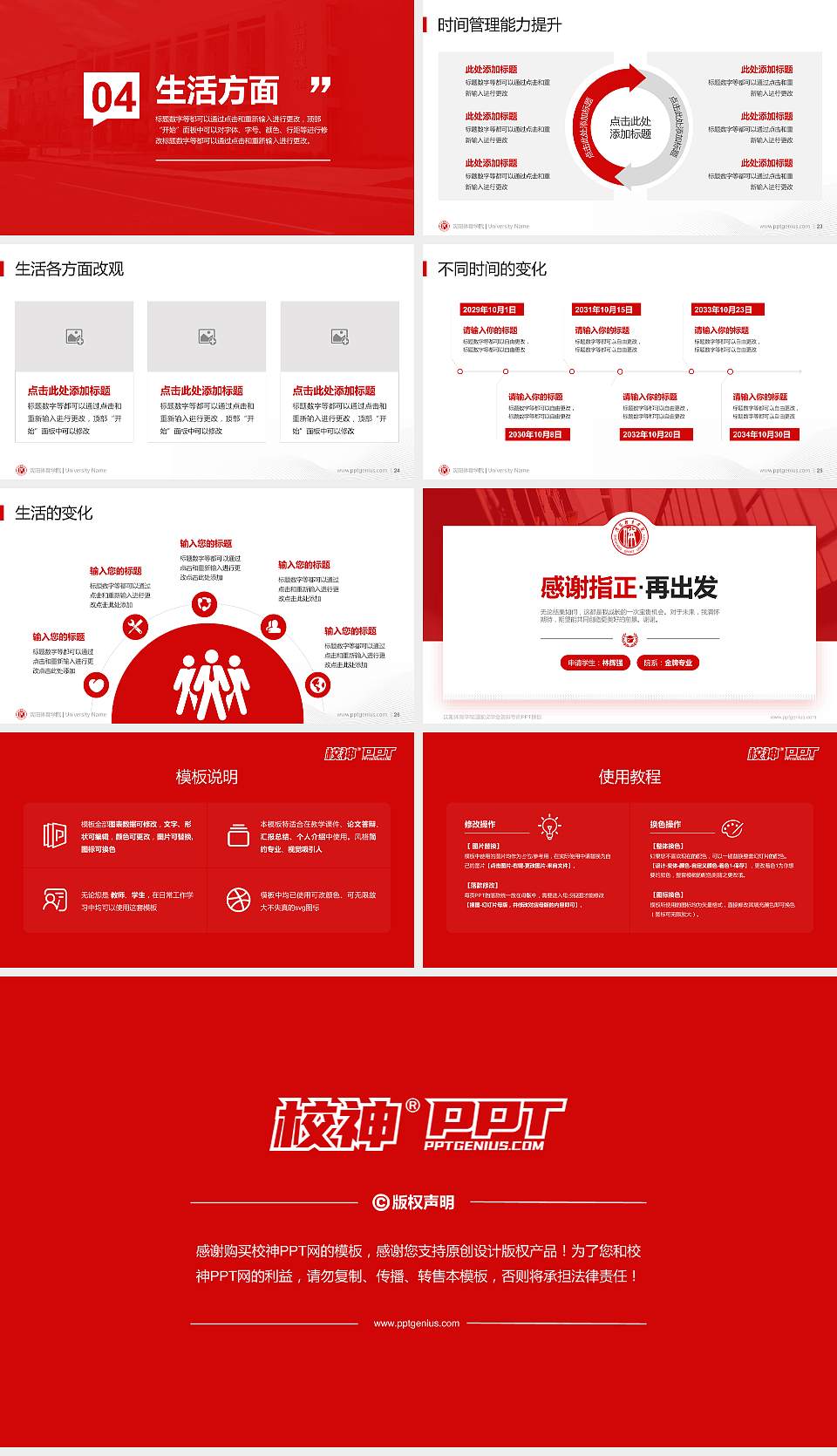 沈阳体育学院专用国家奖学金答辩PPT模板16:9格式幻灯片预览图4