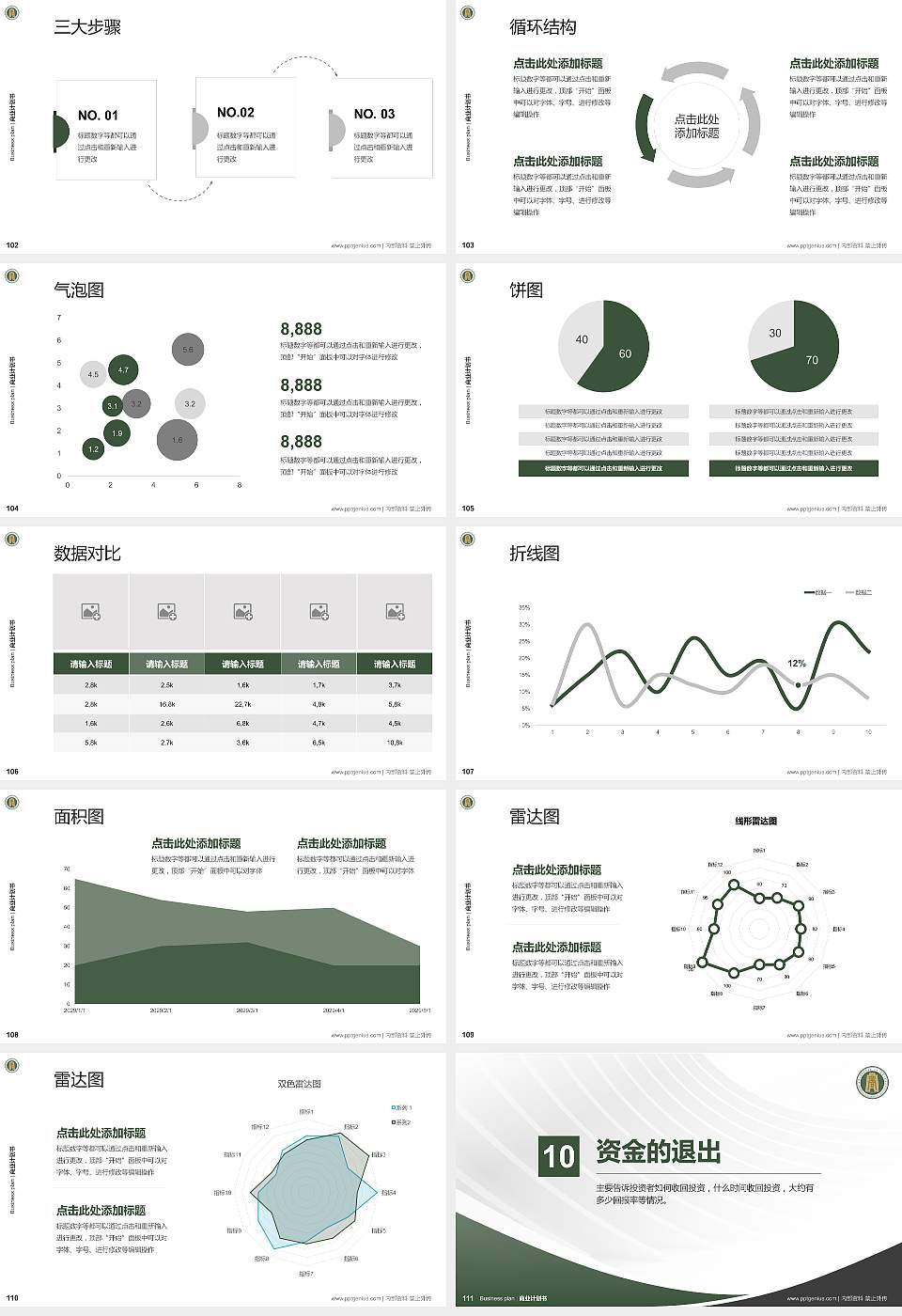 内蒙古商贸职业学院专用全国大学生互联网+创新创业大赛计划书/路演/网评PPT模板16:9格式幻灯片预览图12